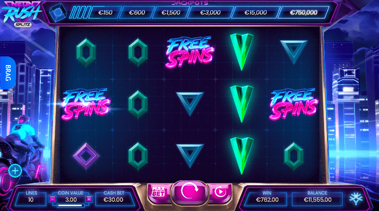New: Neon Rush Splitz Free Slot Online Game| Play Demo Mode | Try Now