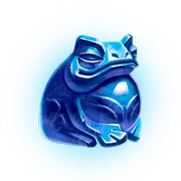 enchanted-forest-blue-frog